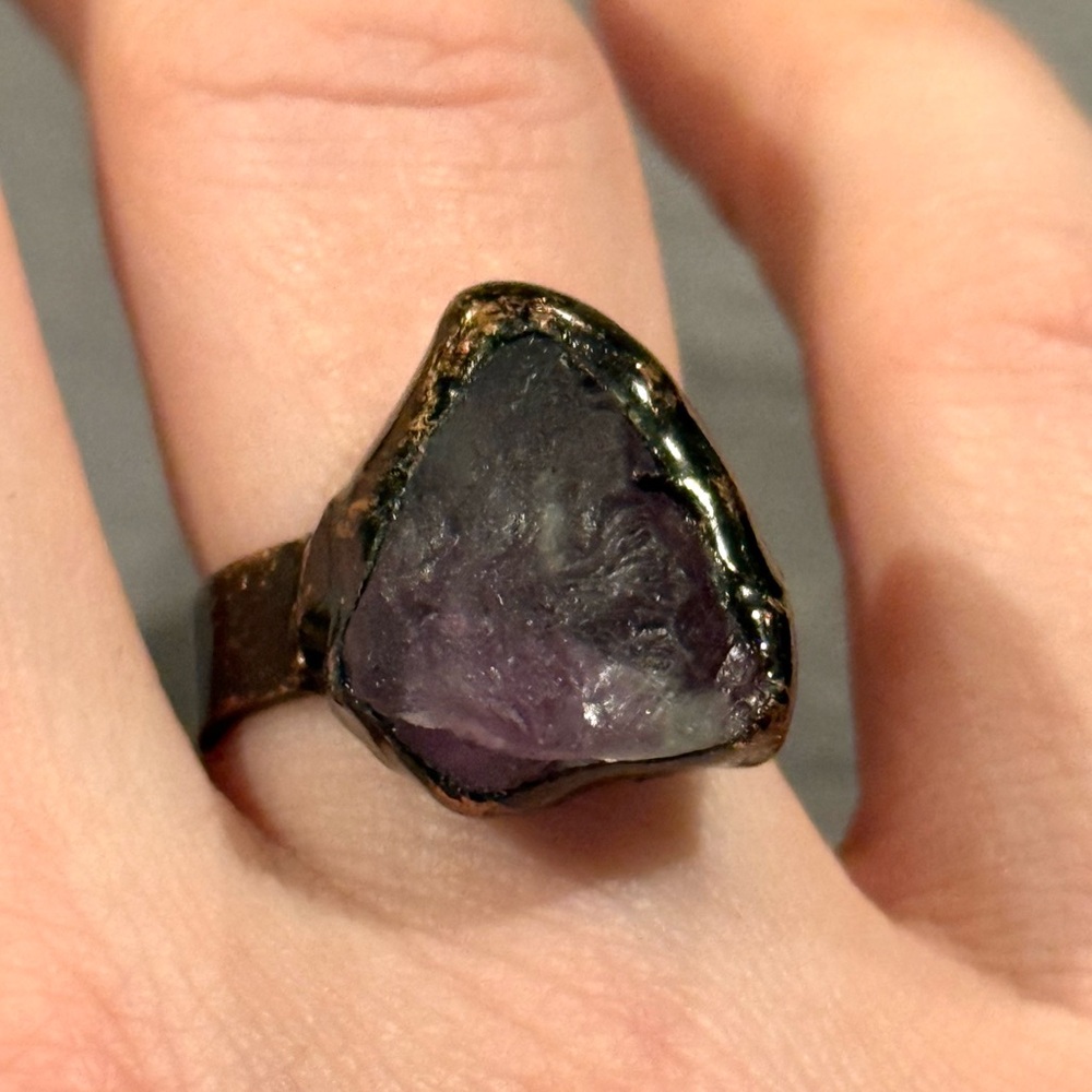 New Fluorite Crystal Ring - Picture 5 of 16